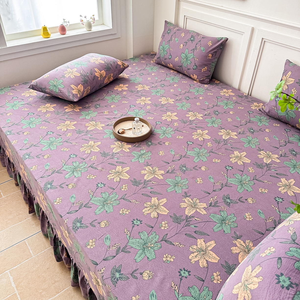 91家纺网 家纺一手货源 找家纺 （总）手艺人家纺 2026新款米娅HDS01-米娅HDS07单层双层纱单层炕盖单品炕盖炕盖单件