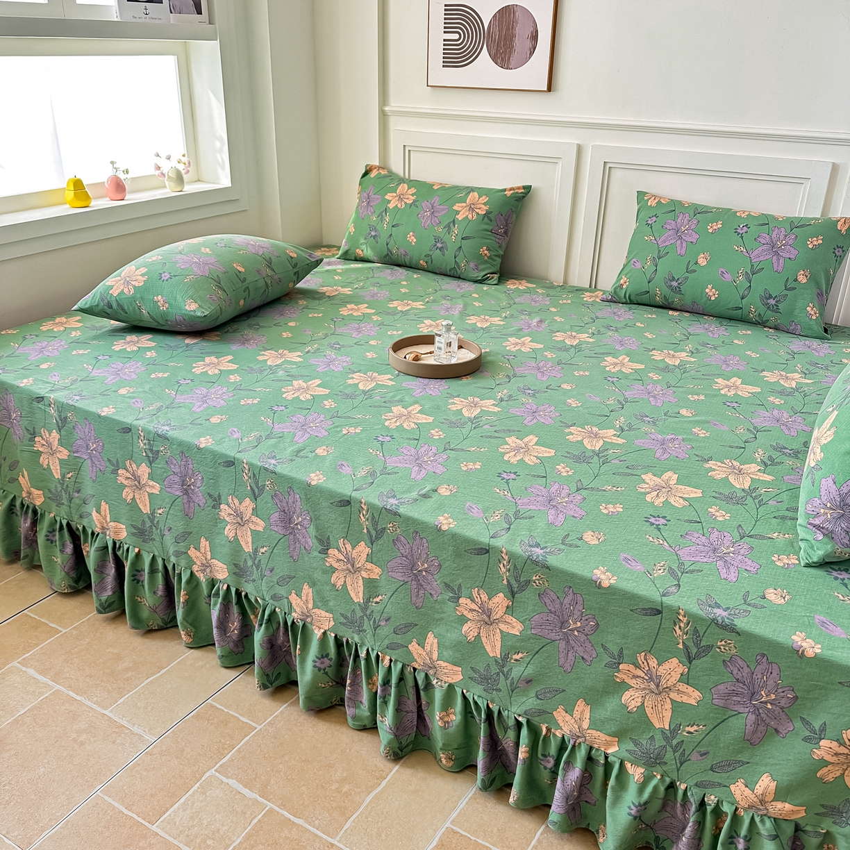 91家纺网 家纺一手货源 找家纺 手艺人家纺 2026新款米娅HDS01-米娅HDS07单层双层纱单层炕盖单品炕盖炕盖单件 米娅HDS02