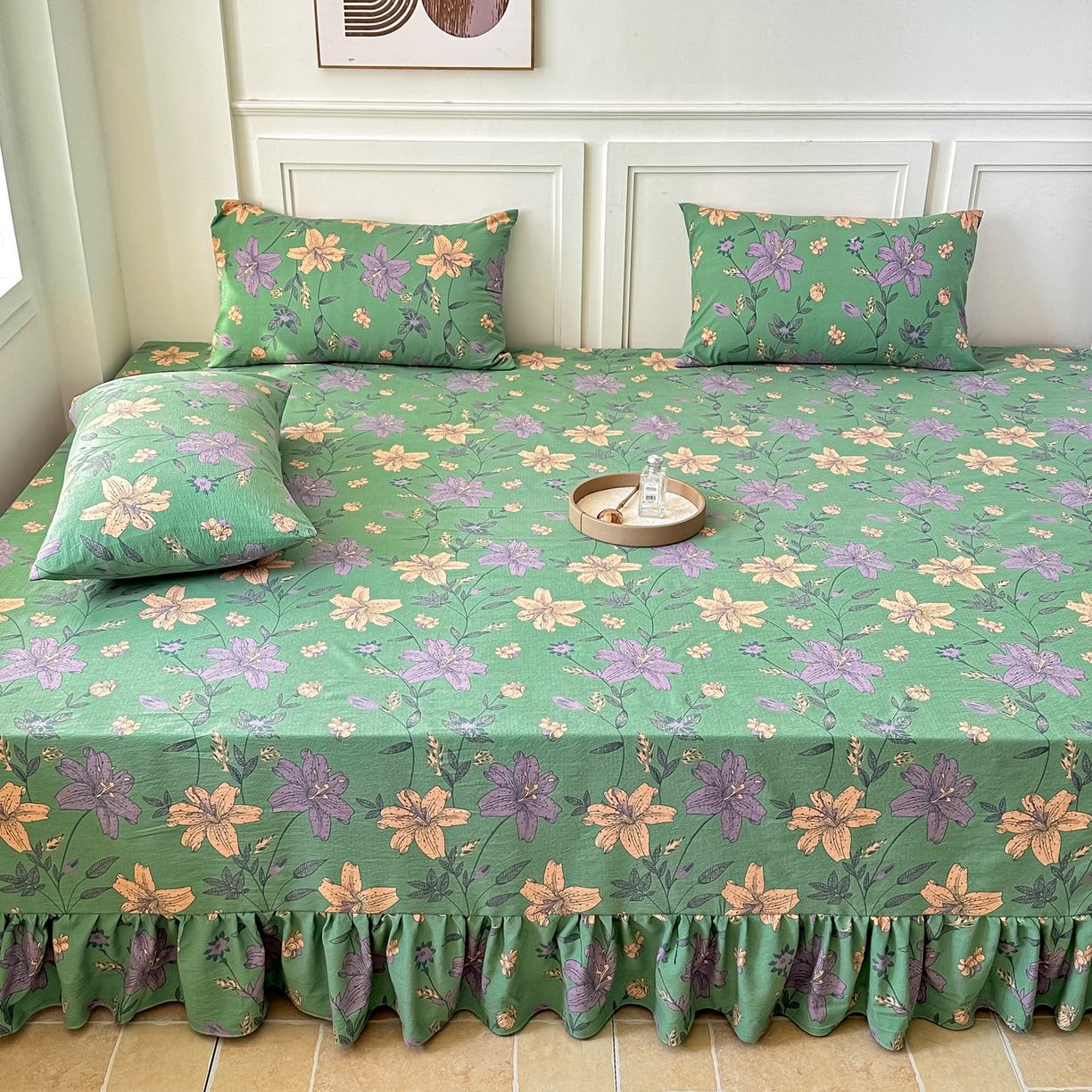 91家纺网 家纺一手货源 找家纺 手艺人家纺 2026新款米娅HDS01-米娅HDS07单层双层纱单层炕盖单品炕盖炕盖单件 米娅HDS02