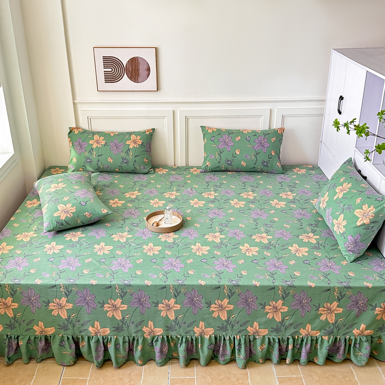 91家纺网 家纺一手货源 找家纺 手艺人家纺 2026新款米娅HDS01-米娅HDS07单层双层纱单层炕盖单品炕盖炕盖单件 米娅HDS02