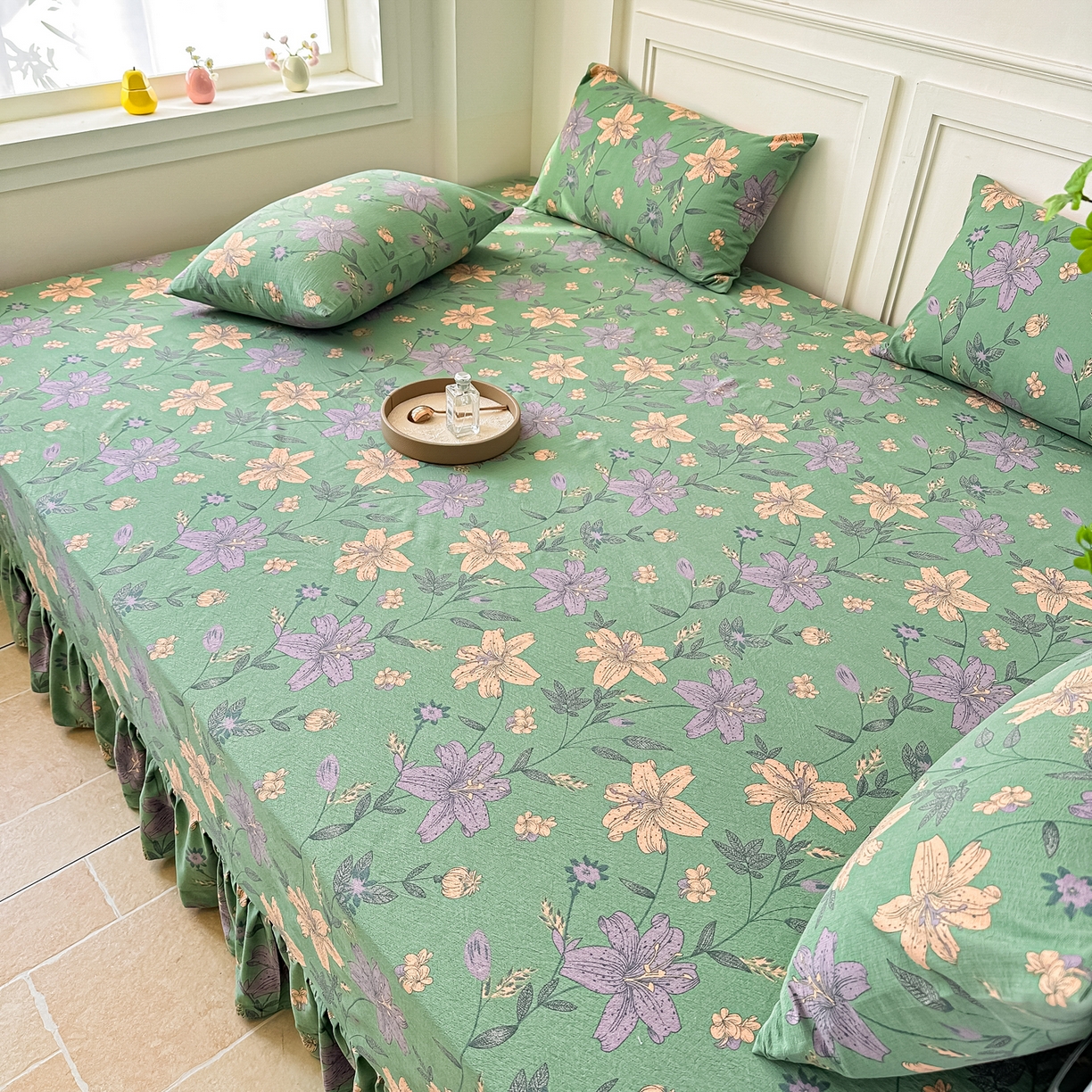 91家纺网 家纺一手货源 找家纺 手艺人家纺 2026新款米娅HDS01-米娅HDS07单层双层纱单层炕盖单品炕盖炕盖单件 米娅HDS02