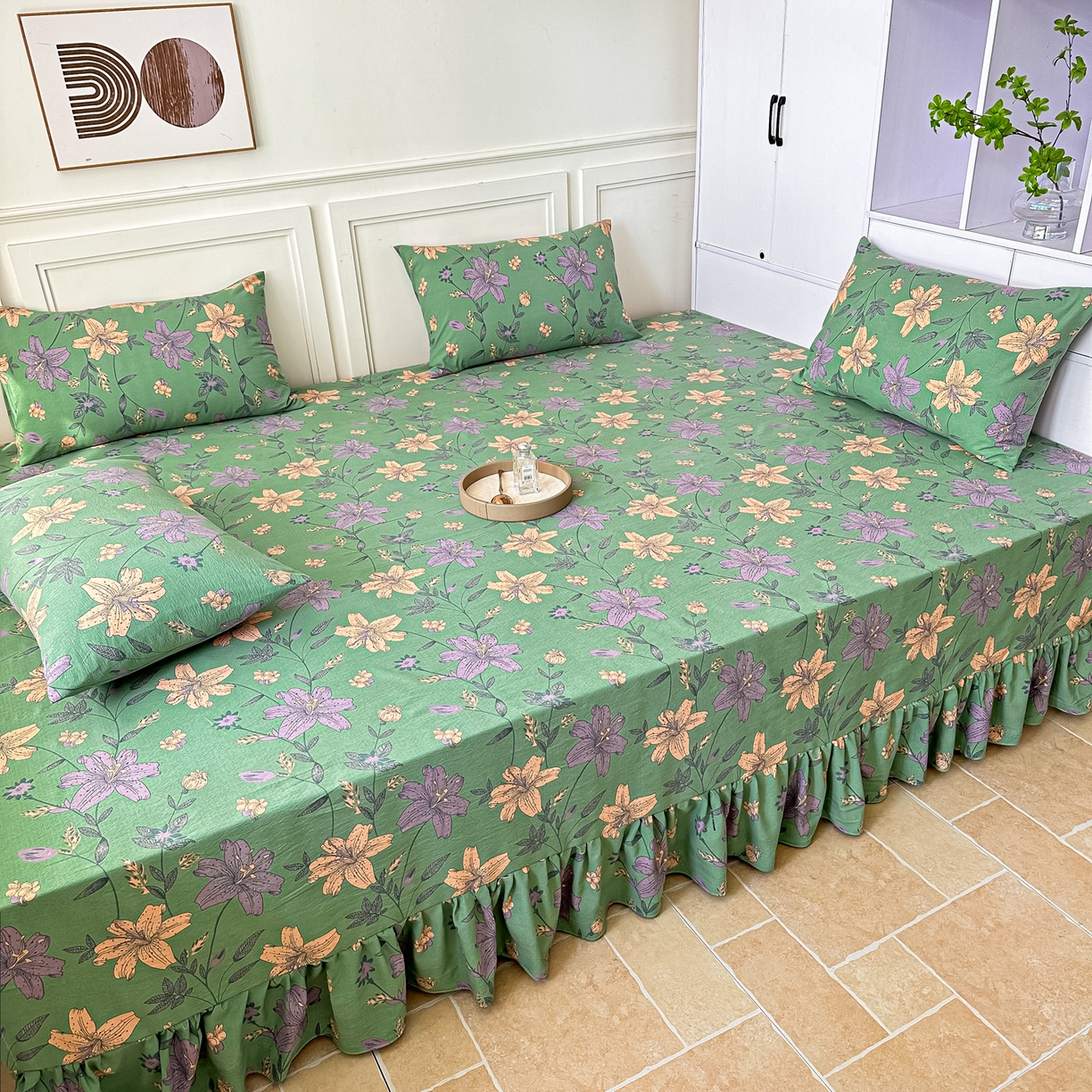 91家纺网 家纺一手货源 找家纺 手艺人家纺 2026新款米娅HDS01-米娅HDS07单层双层纱单层炕盖单品炕盖炕盖单件 米娅HDS02