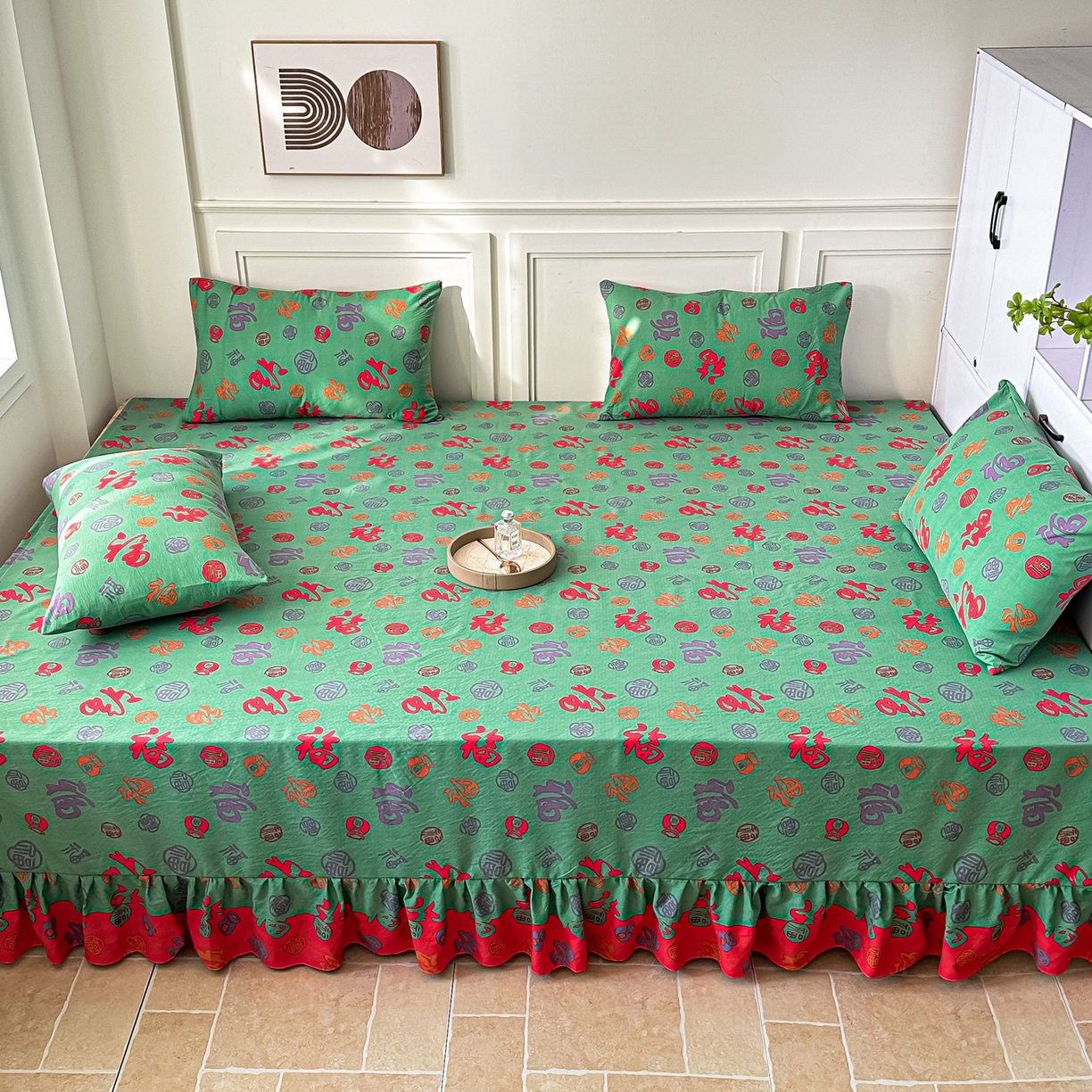 91家纺网 家纺一手货源 找家纺 手艺人家纺 2026新款米娅HDS01-米娅HDS07单层双层纱单层炕盖单品炕盖炕盖单件 米娅HDS03