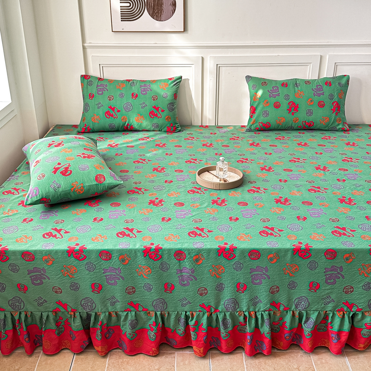 91家纺网 家纺一手货源 找家纺 手艺人家纺 2026新款米娅HDS01-米娅HDS07单层双层纱单层炕盖单品炕盖炕盖单件 米娅HDS03