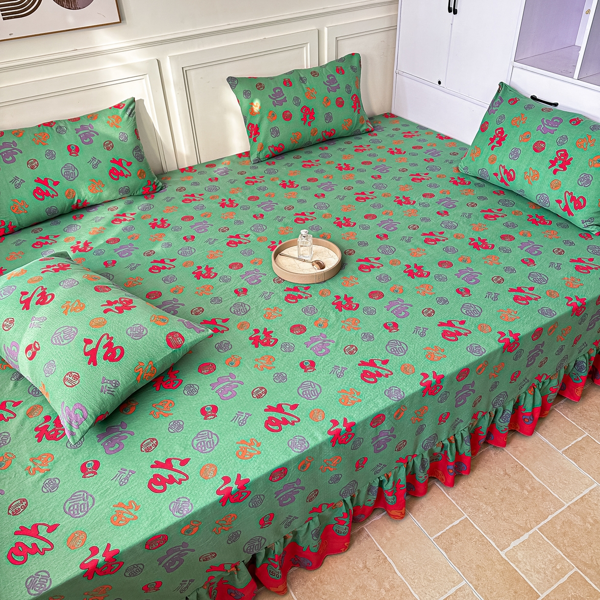 91家纺网 家纺一手货源 找家纺 手艺人家纺 2026新款米娅HDS01-米娅HDS07单层双层纱单层炕盖单品炕盖炕盖单件 米娅HDS03