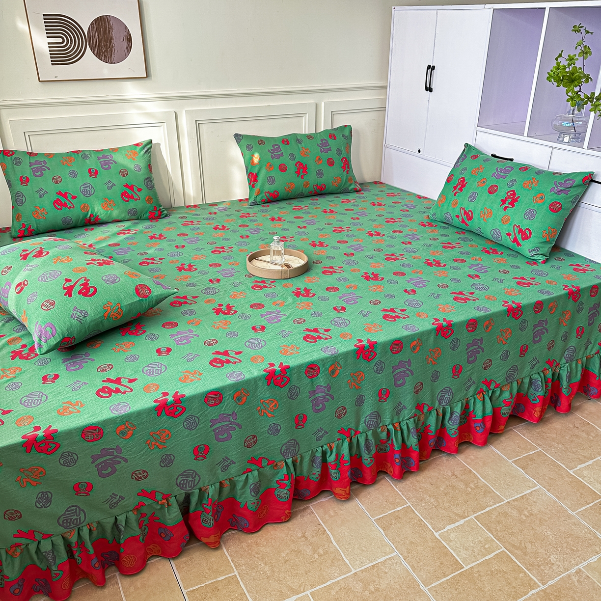 91家纺网 家纺一手货源 找家纺 手艺人家纺 2026新款米娅HDS01-米娅HDS07单层双层纱单层炕盖单品炕盖炕盖单件 米娅HDS03