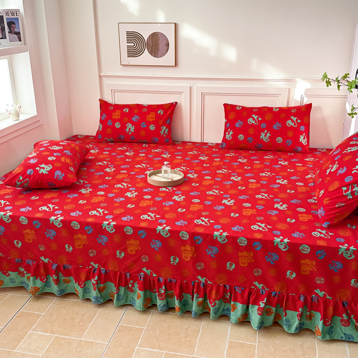 91家纺网 家纺一手货源 找家纺 手艺人家纺 2026新款米娅HDS01-米娅HDS07单层双层纱单层炕盖单品炕盖炕盖单件 米娅HDS05