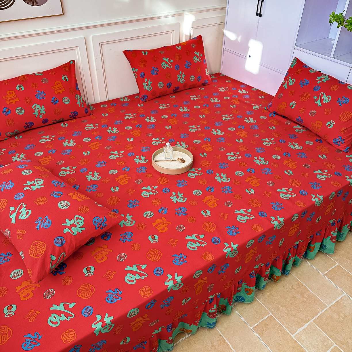 91家纺网 家纺一手货源 找家纺 手艺人家纺 2026新款米娅HDS01-米娅HDS07单层双层纱单层炕盖单品炕盖炕盖单件 米娅HDS05