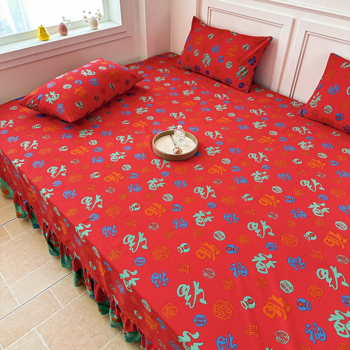 91家纺网 家纺一手货源 找家纺 手艺人家纺 2026新款米娅HDS01-米娅HDS07单层双层纱单层炕盖单品炕盖炕盖单件 米娅HDS05