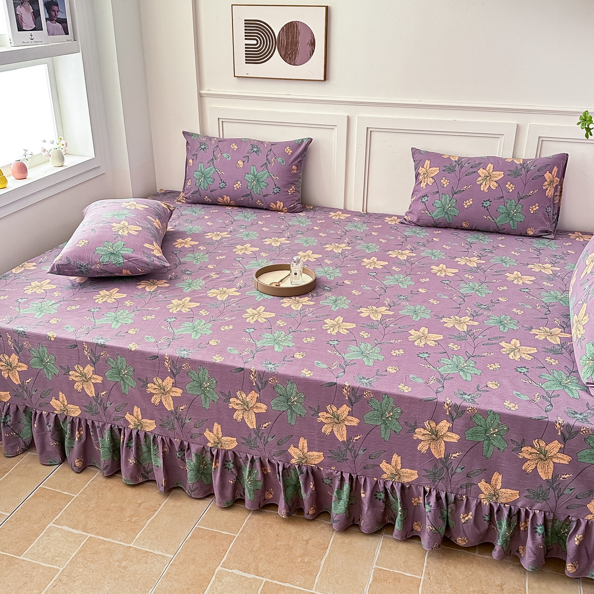 91家纺网 家纺一手货源 找家纺 手艺人家纺 2026新款米娅HDS01-米娅HDS07单层双层纱单层炕盖单品炕盖炕盖单件 米娅HDS06