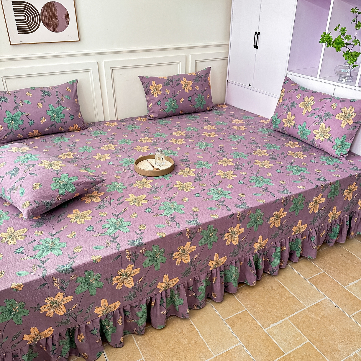 91家纺网 家纺一手货源 找家纺 手艺人家纺 2026新款米娅HDS01-米娅HDS07单层双层纱单层炕盖单品炕盖炕盖单件 米娅HDS06