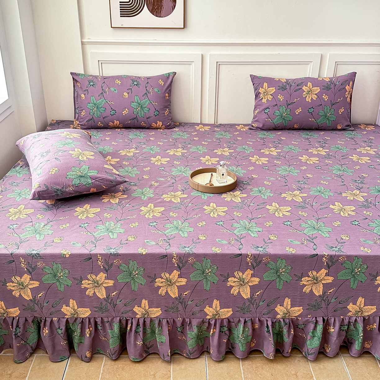 91家纺网 家纺一手货源 找家纺 手艺人家纺 2026新款米娅HDS01-米娅HDS07单层双层纱单层炕盖单品炕盖炕盖单件 米娅HDS06