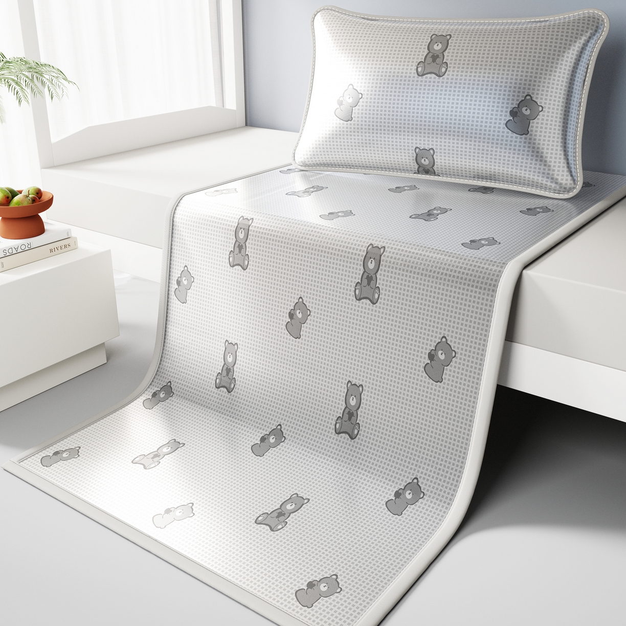 91家纺网 家纺一手货源 找家纺 （总）爱思凯家纺 2026新款元森条席-冰丝凉席 学生款（床席款）