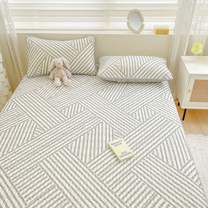 柒月家居 2026新款小清新乳胶凉席三件套 格调