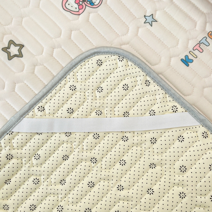 91家纺网 家纺一手货源 找家纺 柒月家居 2026新款小清新乳胶凉席三件套 甜酷星兔