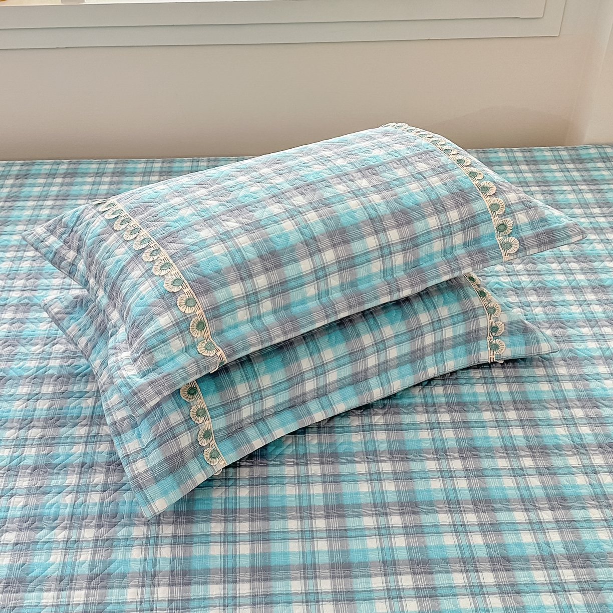 91家纺网 家纺一手货源 找家纺 手艺人家纺 2026新款小清新水洗全棉纯棉印花床盖炕盖-第三批 SX16