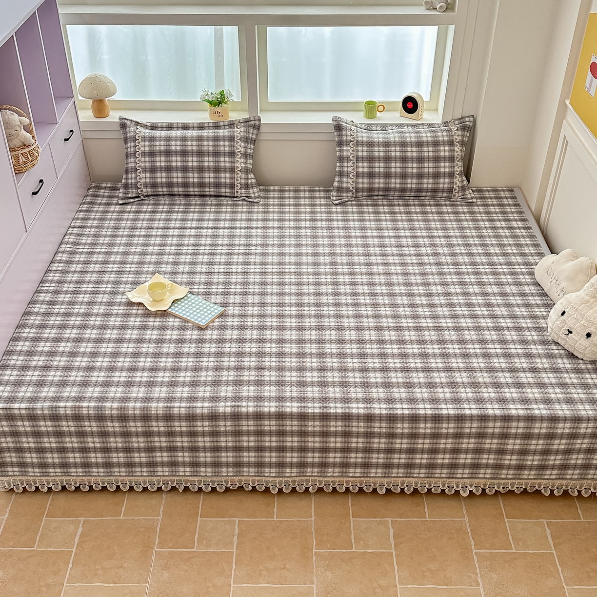 91家纺网 家纺一手货源 找家纺 手艺人家纺 2026新款小清新水洗全棉纯棉印花床盖炕盖-第三批 SX17