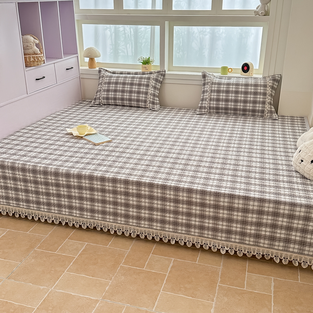 91家纺网 家纺一手货源 找家纺 手艺人家纺 2026新款小清新水洗全棉纯棉印花床盖炕盖-第三批 SX17