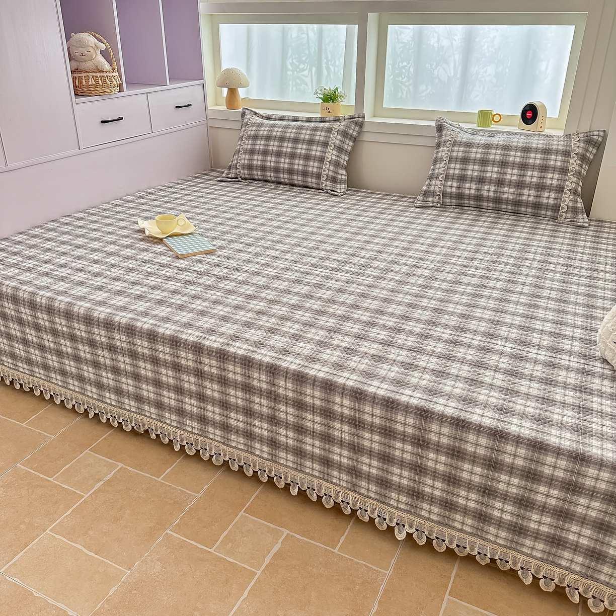 91家纺网 家纺一手货源 找家纺 手艺人家纺 2026新款小清新水洗全棉纯棉印花床盖炕盖-第三批 SX17