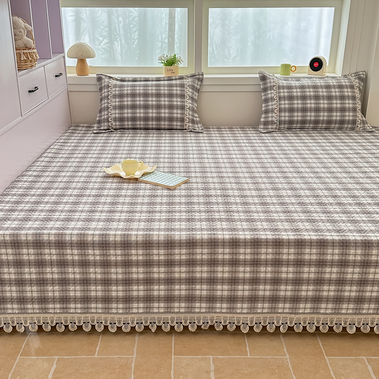 91家纺网 家纺一手货源 找家纺 手艺人家纺 2026新款小清新水洗全棉纯棉印花床盖炕盖-第三批 SX17