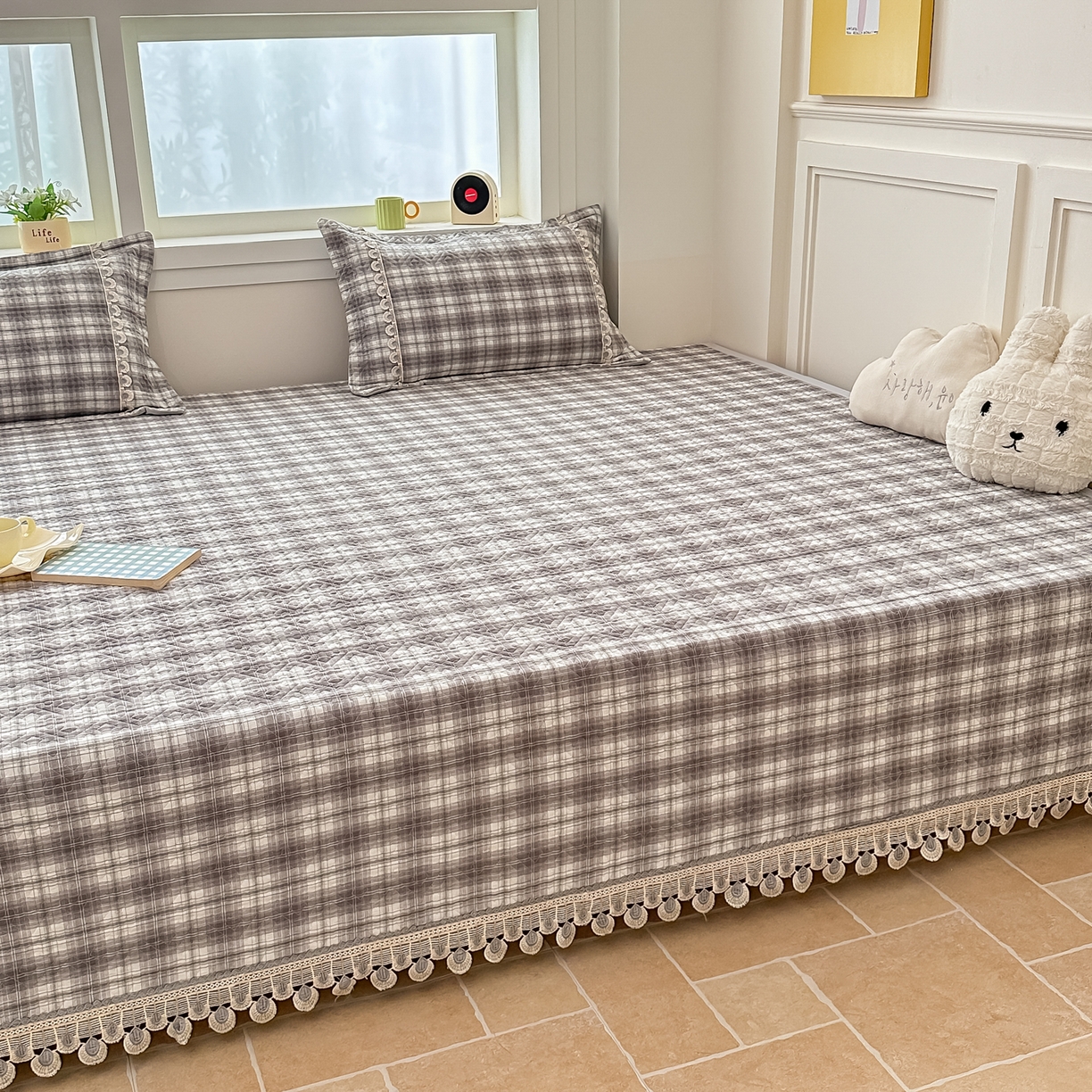 91家纺网 家纺一手货源 找家纺 手艺人家纺 2026新款小清新水洗全棉纯棉印花床盖炕盖-第三批 SX17