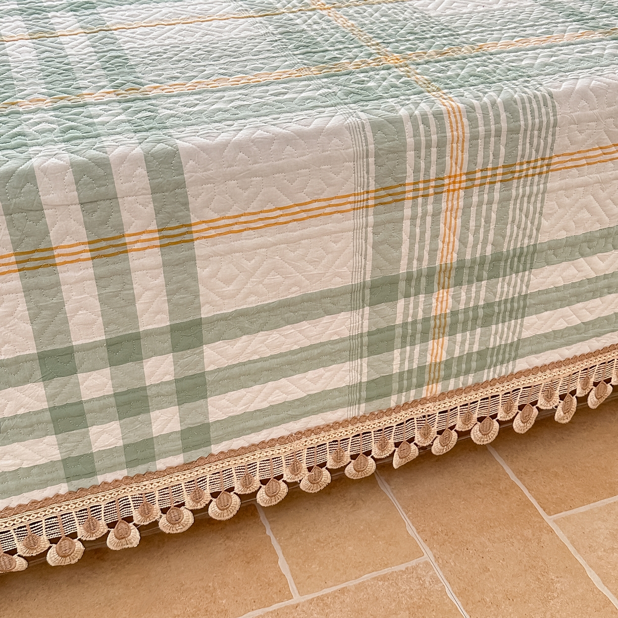 91家纺网 家纺一手货源 找家纺 手艺人家纺 2026新款小清新水洗全棉纯棉印花床盖炕盖-第三批 SX18