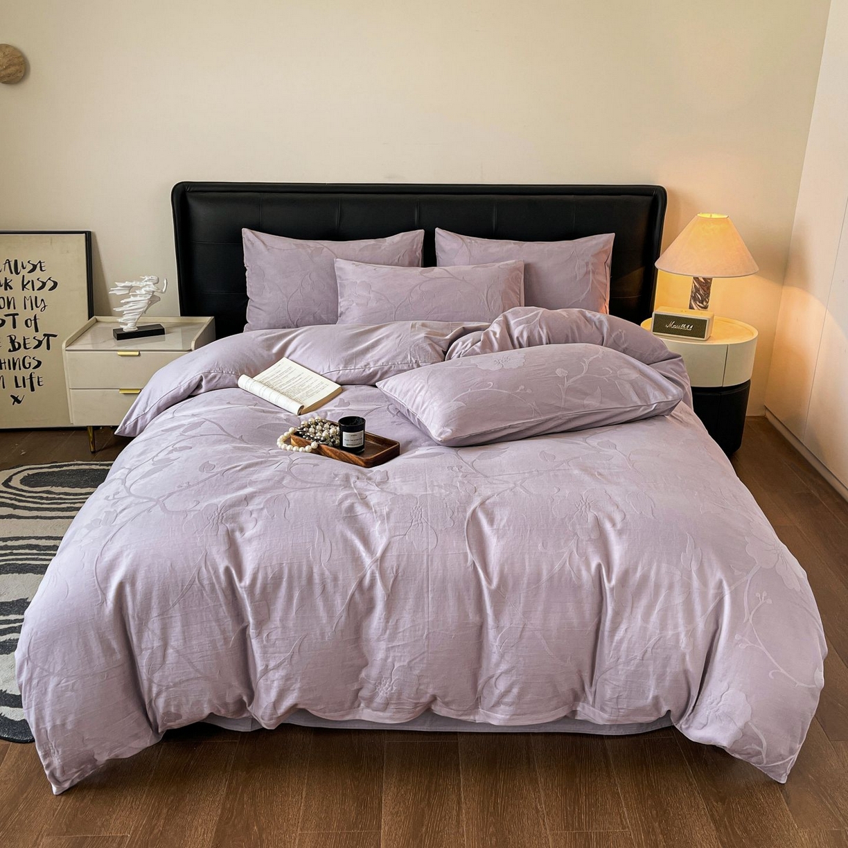 91家纺网 家纺一手货源 找家纺 （总）乐家毛巾被（工厂自产自销） 2026春夏新款全棉60S长绒棉立体厚织提花四件套