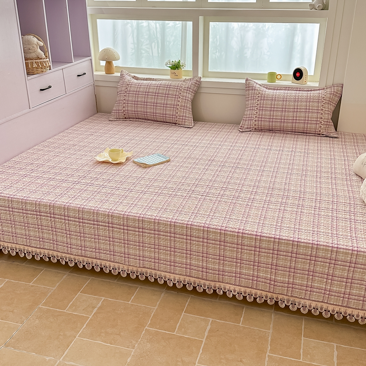 91家纺网 家纺一手货源 找家纺 手艺人家纺 2026新款小清新水洗全棉纯棉印花床盖炕盖-第三批 SX19