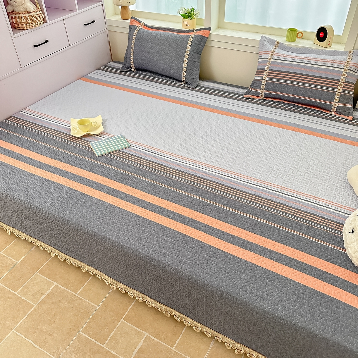 手艺人家纺 2026新款小清新水洗全棉纯棉印花床盖炕盖-第三批 SX20