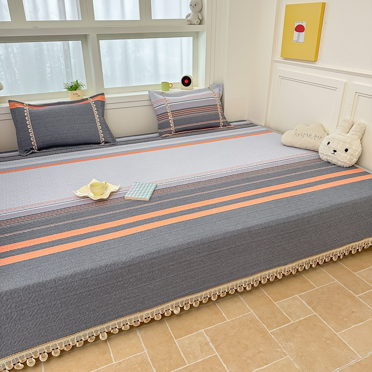 91家纺网 家纺一手货源 找家纺 手艺人家纺 2026新款小清新水洗全棉纯棉印花床盖炕盖-第三批 SX20