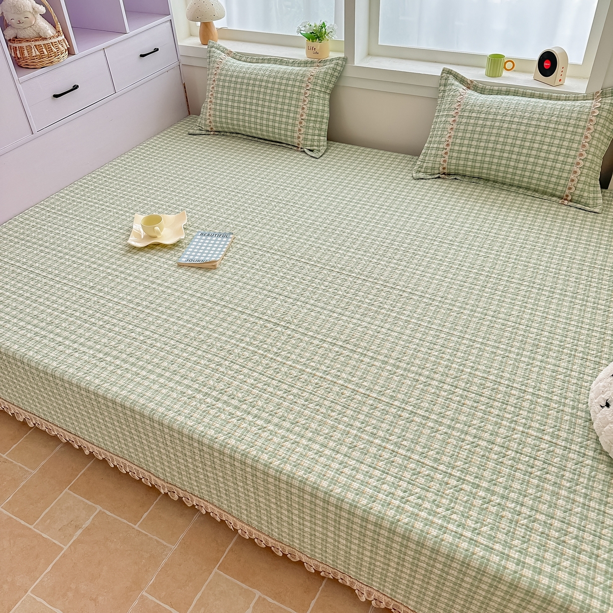 手艺人家纺 2026新款小清新水洗全棉纯棉印花床盖炕盖-第三批 SX21