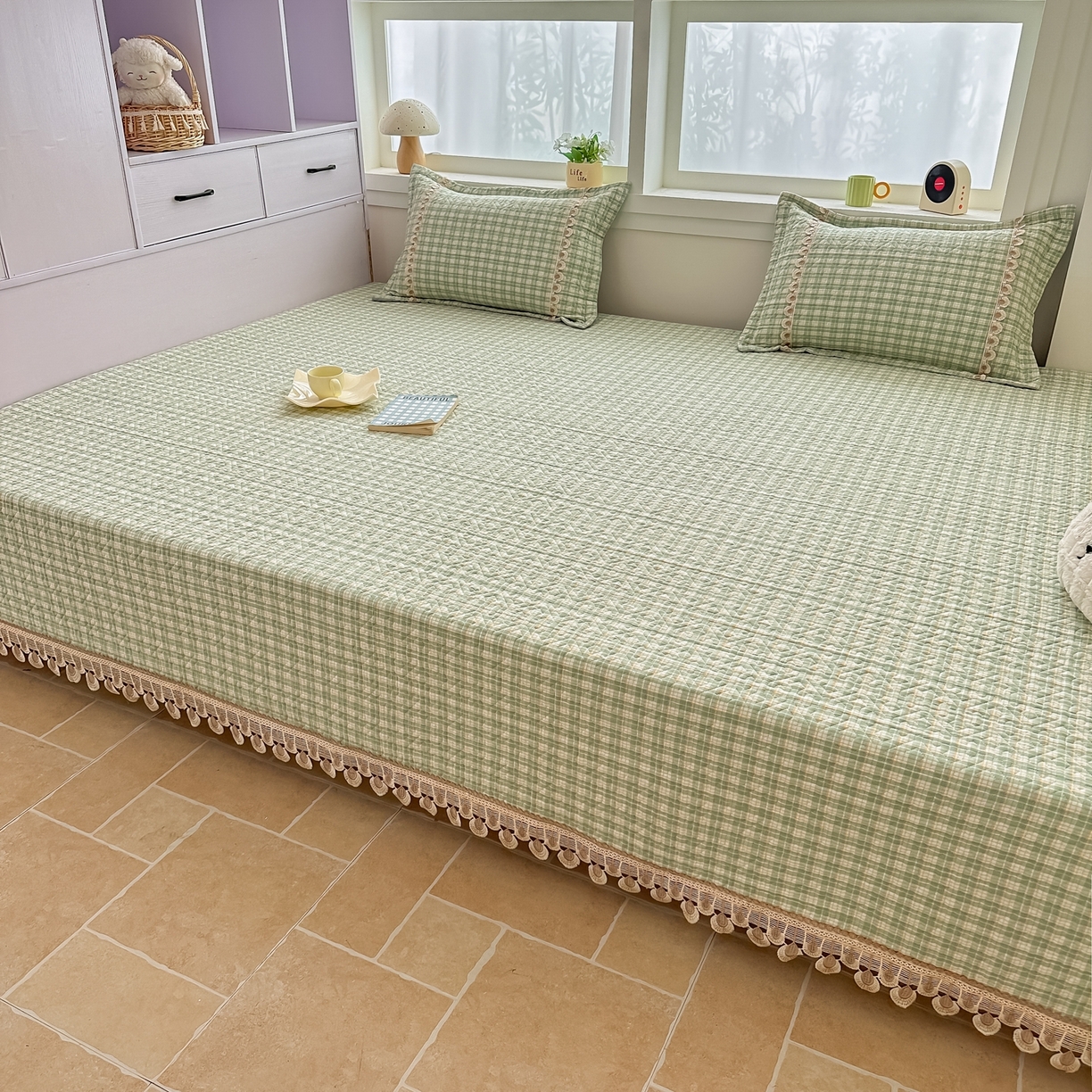 91家纺网 家纺一手货源 找家纺 手艺人家纺 2026新款小清新水洗全棉纯棉印花床盖炕盖-第三批 SX21