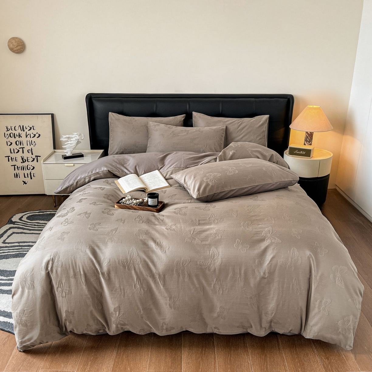 91家纺网 家纺一手货源 找家纺 （总）乐家毛巾被（工厂自产自销） 2026春夏新款全棉60S长绒棉立体厚织提花四件套