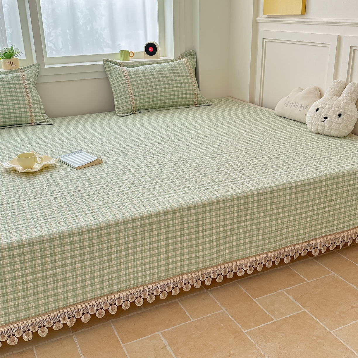 91家纺网 家纺一手货源 找家纺 手艺人家纺 2026新款小清新水洗全棉纯棉印花床盖炕盖-第三批 SX21