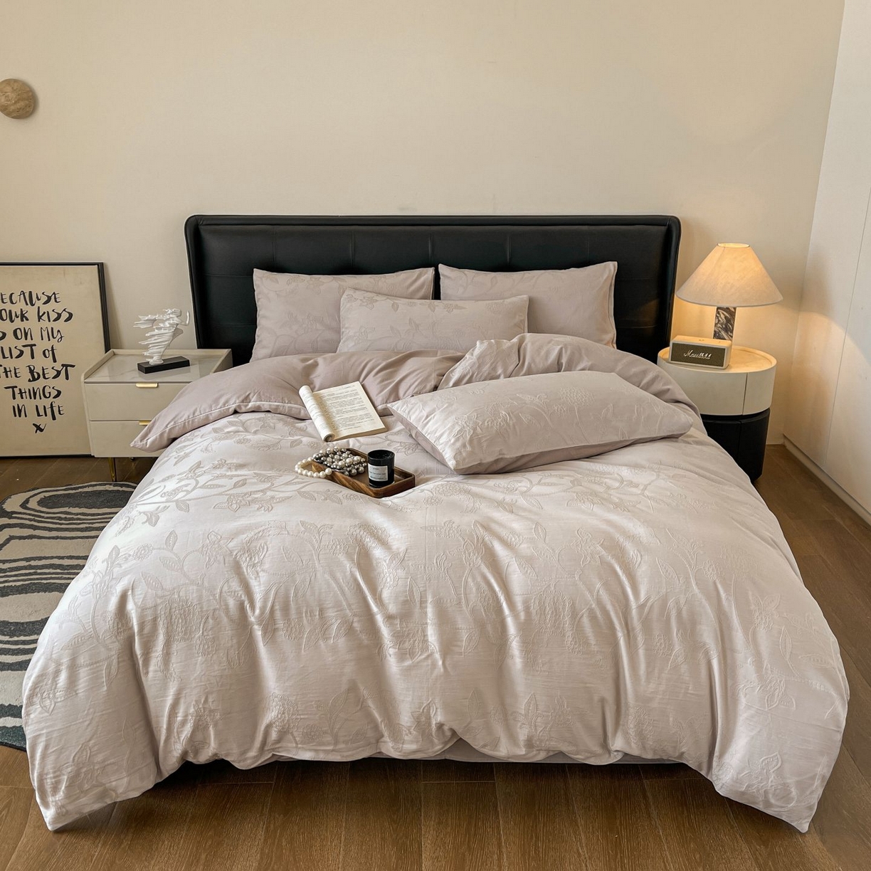 91家纺网 家纺一手货源 找家纺 （总）乐家毛巾被（工厂自产自销） 2026春夏新款全棉60S长绒棉立体厚织提花四件套