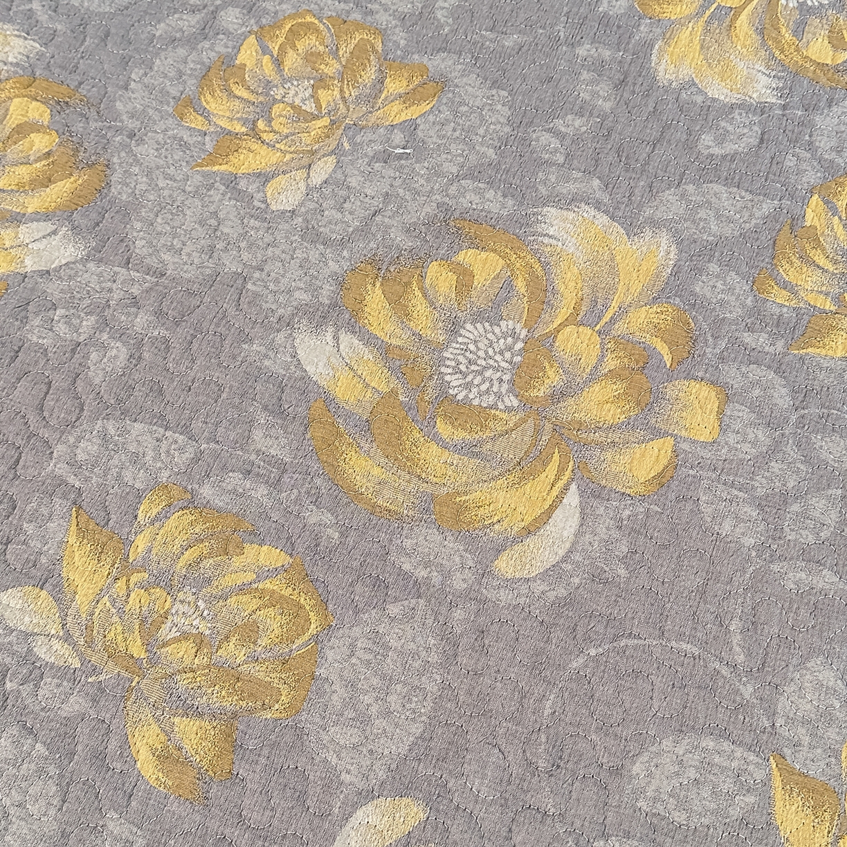 91家纺网 家纺一手货源 找家纺 手艺人家纺 2026新款双层纱夹棉防滑床盖炕盖-第三批 A30