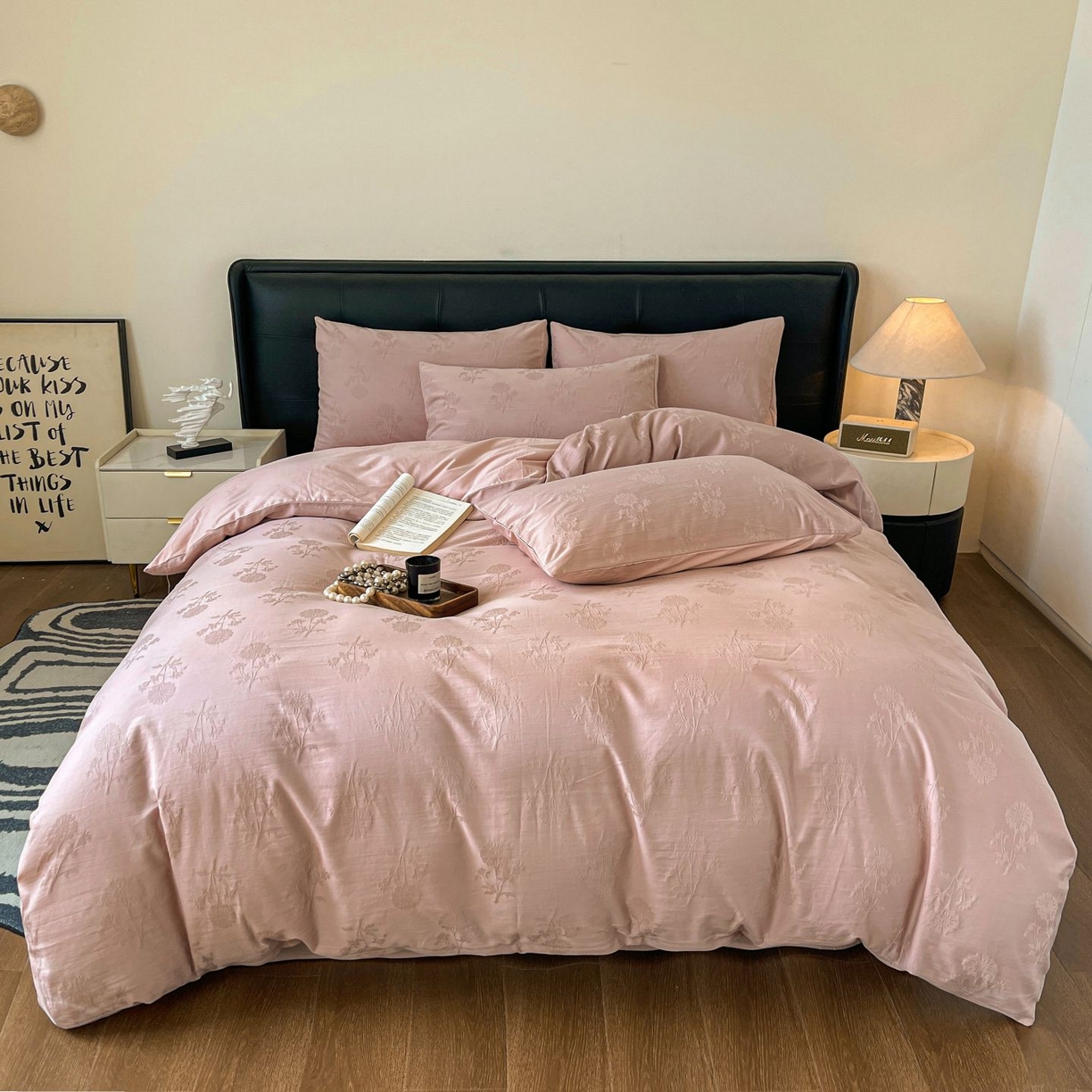 91家纺网 家纺一手货源 找家纺 （总）乐家毛巾被（工厂自产自销） 2026春夏新款全棉60S长绒棉立体厚织提花四件套