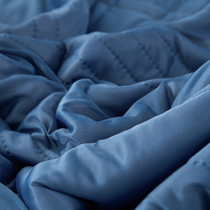 91家纺网 家纺一手货源 找家纺 手艺人家纺 2026新款夏季凉感冰丝爆款夏凉薄款被子空调水洗单人夏天双人宿舍可机洗 条纹湖蓝