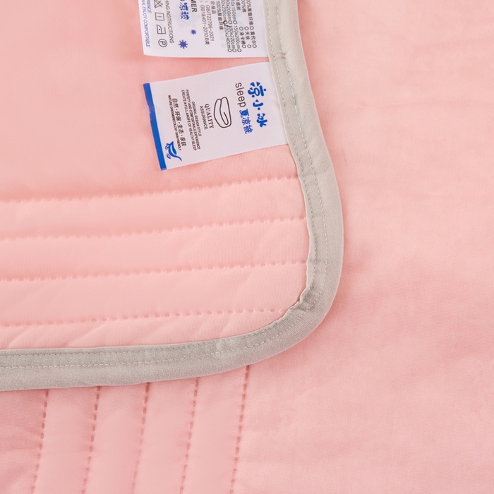 91家纺网 家纺一手货源 找家纺 手艺人家纺 2026新款夏季凉感冰丝爆款夏凉薄款被子空调水洗单人夏天双人宿舍可机洗 条纹玉色