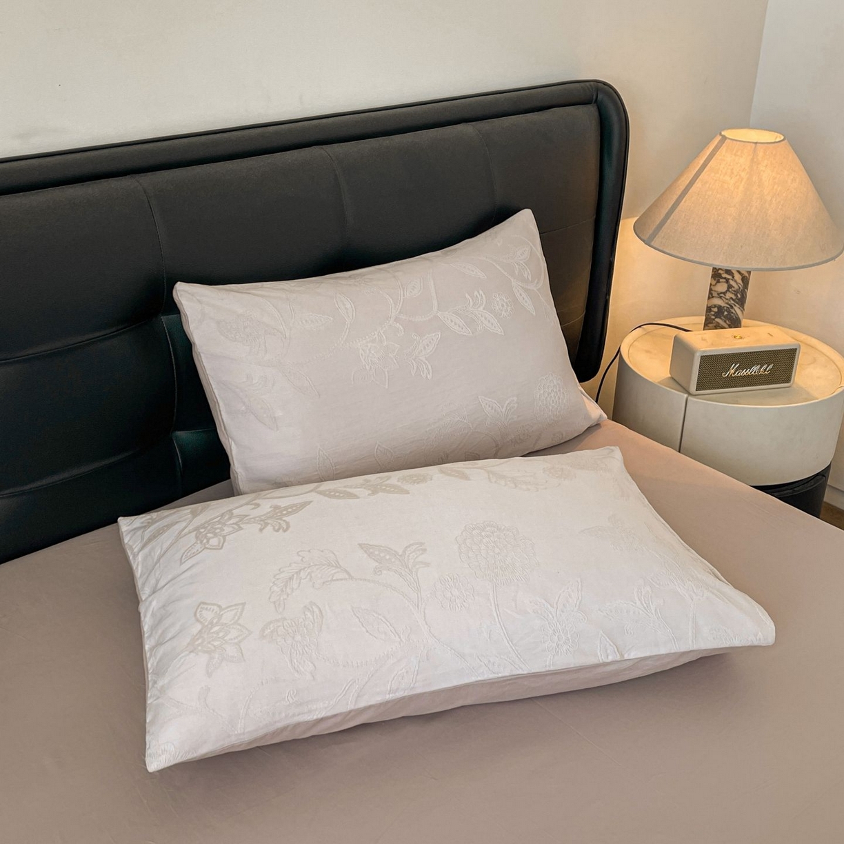 91家纺网 家纺一手货源 找家纺 乐家毛巾被（工厂自产自销） 2026春夏新款全棉60S长绒棉立体厚织提花四件套 浮光掠影