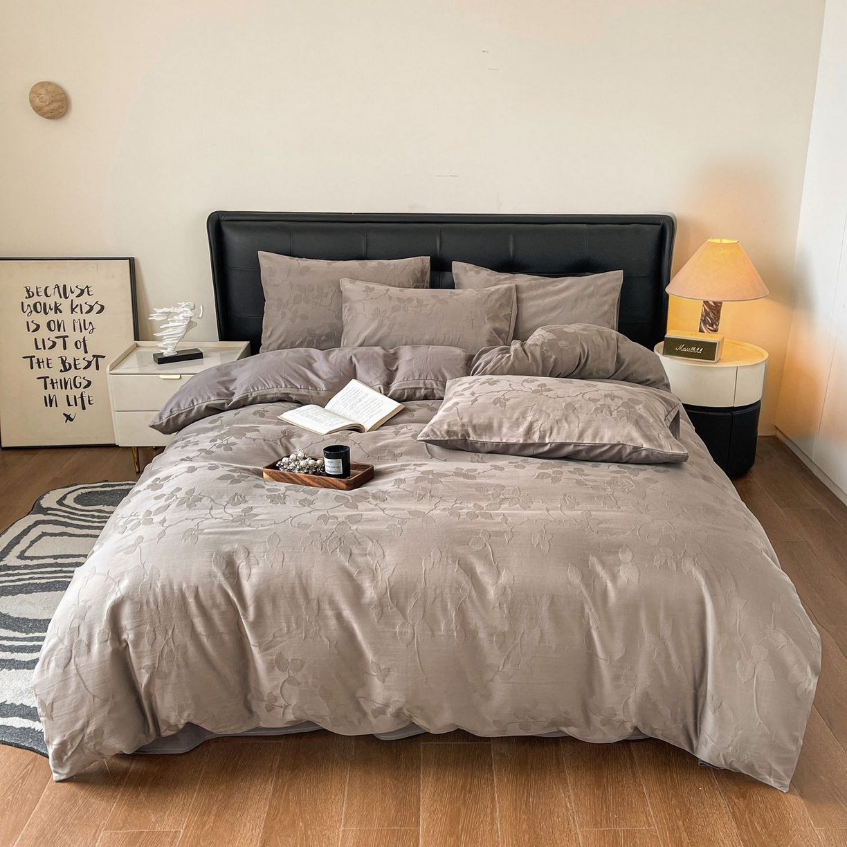 乐家毛巾被（工厂自产自销） 2026春夏新款全棉60S长绒棉立体厚织提花四件套 露染