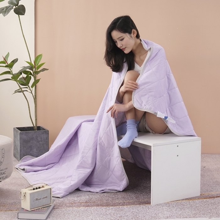 91家纺网 家纺一手货源 找家纺 手艺人家纺 2026新款夏季凉感冰丝爆款夏凉薄款被子空调水洗单人夏天双人宿舍可机洗 方格魅紫