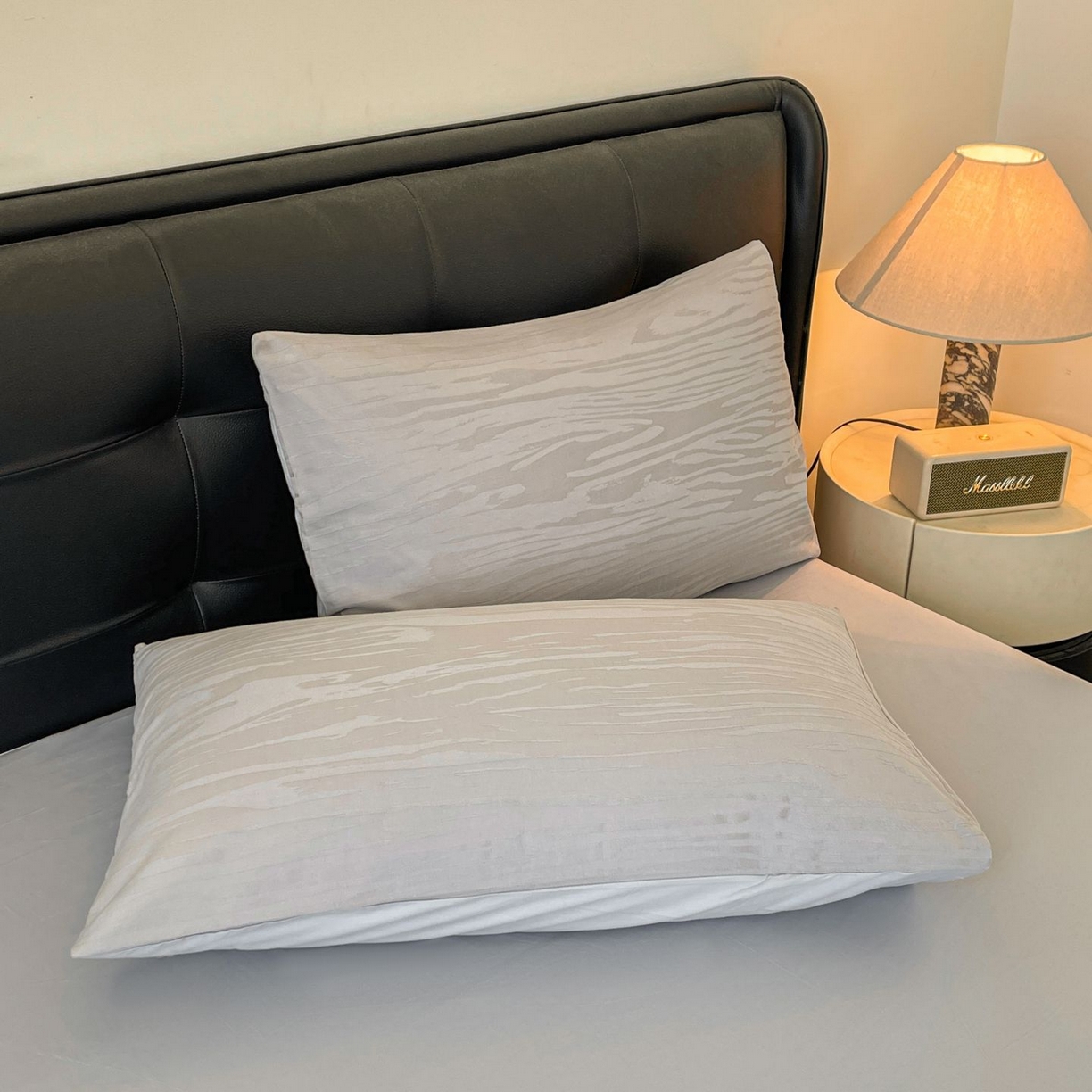 91家纺网 家纺一手货源 找家纺 乐家毛巾被（工厂自产自销） 2026春夏新款全棉60S长绒棉立体厚织提花四件套 年轮