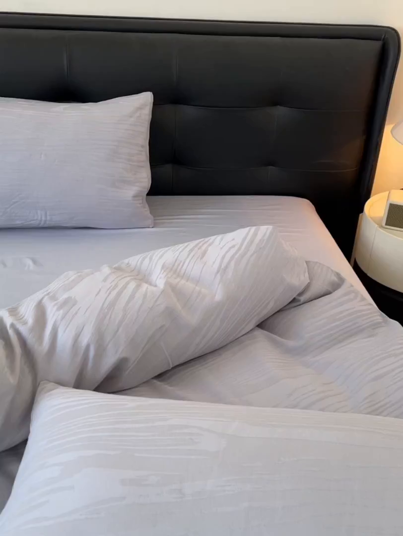 91家纺网 家纺一手货源 找家纺 乐家毛巾被（工厂自产自销） 2026春夏新款全棉60S长绒棉立体厚织提花四件套 年轮