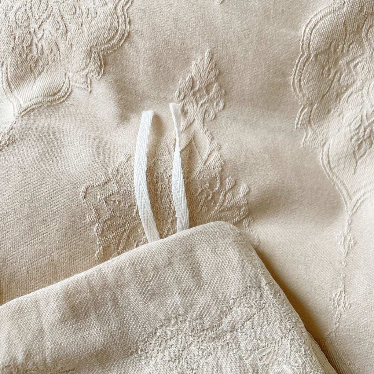 91家纺网 家纺一手货源 找家纺 乐家毛巾被（工厂自产自销） 2026春夏新款全棉60S长绒棉立体厚织提花四件套 余影