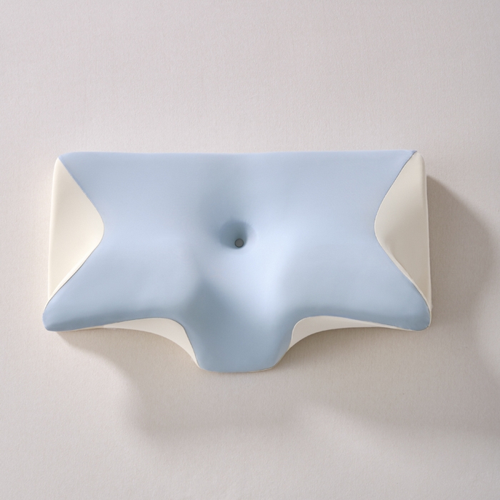 91家纺网 家纺一手货源 找家纺 锦鲤枕芯 2026新款护颈4D人体工学枕头枕芯 天空蓝