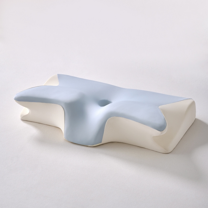 91家纺网 家纺一手货源 找家纺 锦鲤枕芯 2026新款护颈4D人体工学枕头枕芯 天空蓝