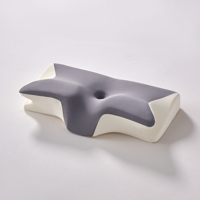 91家纺网 家纺一手货源 找家纺 锦鲤枕芯 2026新款护颈4D人体工学枕头枕芯 深灰色