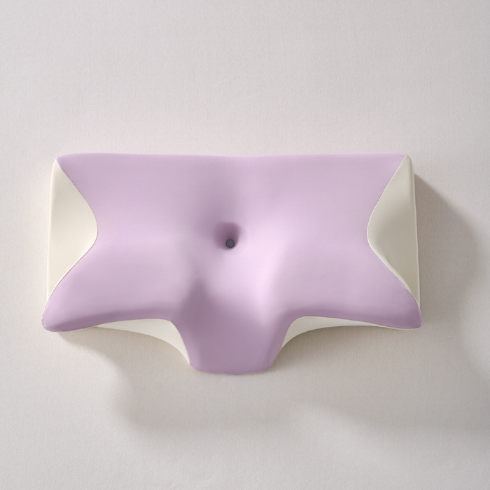 91家纺网 家纺一手货源 找家纺 锦鲤枕芯 2026新款护颈4D人体工学枕头枕芯 粉紫色