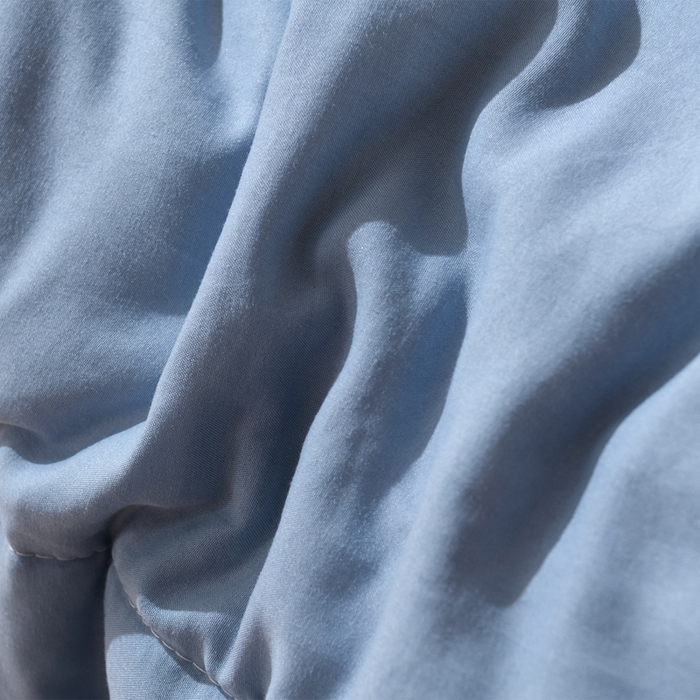 91家纺网 家纺一手货源 找家纺 绒宴家纺 2026新款水洗棉新疆棉花夏被格子款夏凉被空调被 简兮-蓝